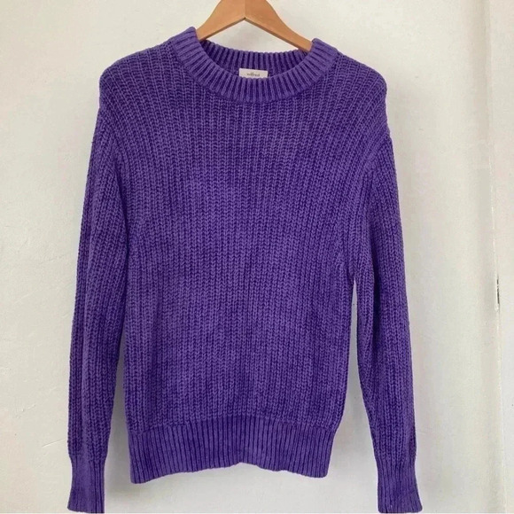 Wilfred Aritzia Astrial Purple Pullover Knit Sweater Size S Crewneck Casual - Picture 2 of 8